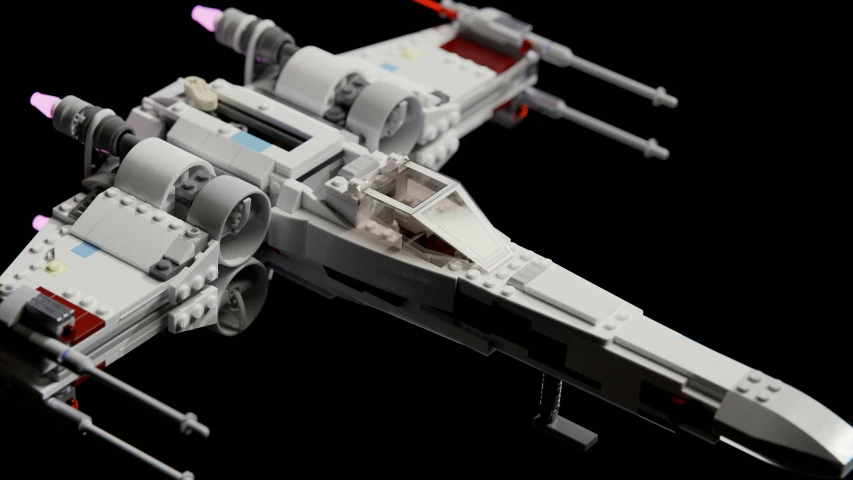 the lego star wars space shuttle is clean and ready for action