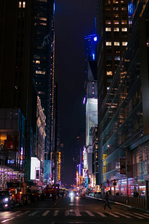 a very busy and busy street at night