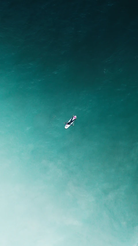 a jet ski sits on a body of water