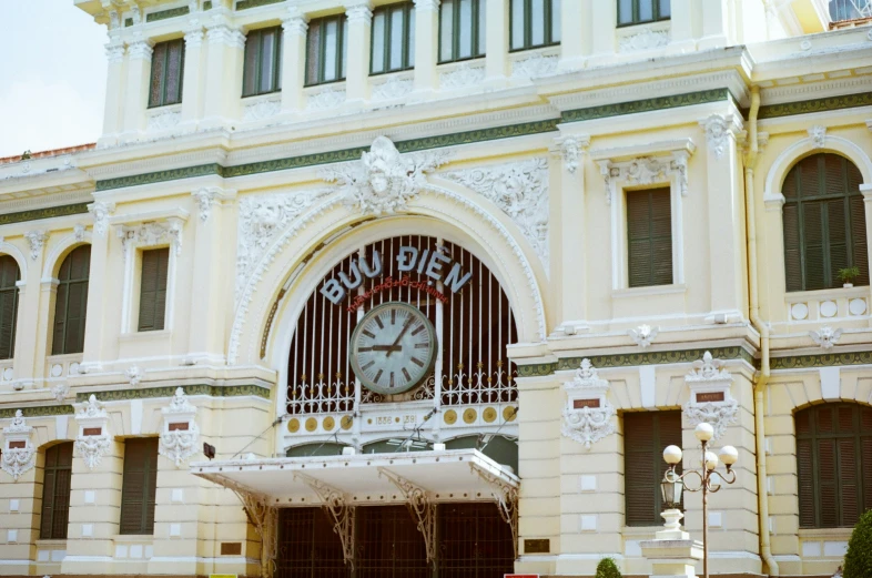 a clock that is on top of a building