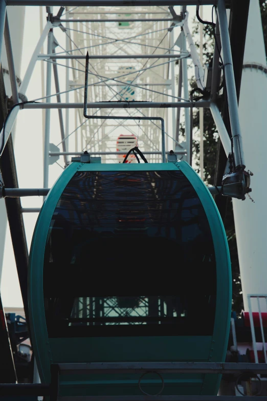 a chair sits near the top of an elevated device