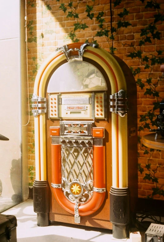 the jukebox was made in an old time style