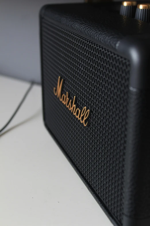 a speaker that has a name on it