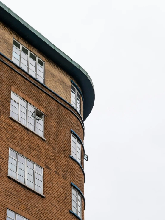 the windows on the side of the building are closed