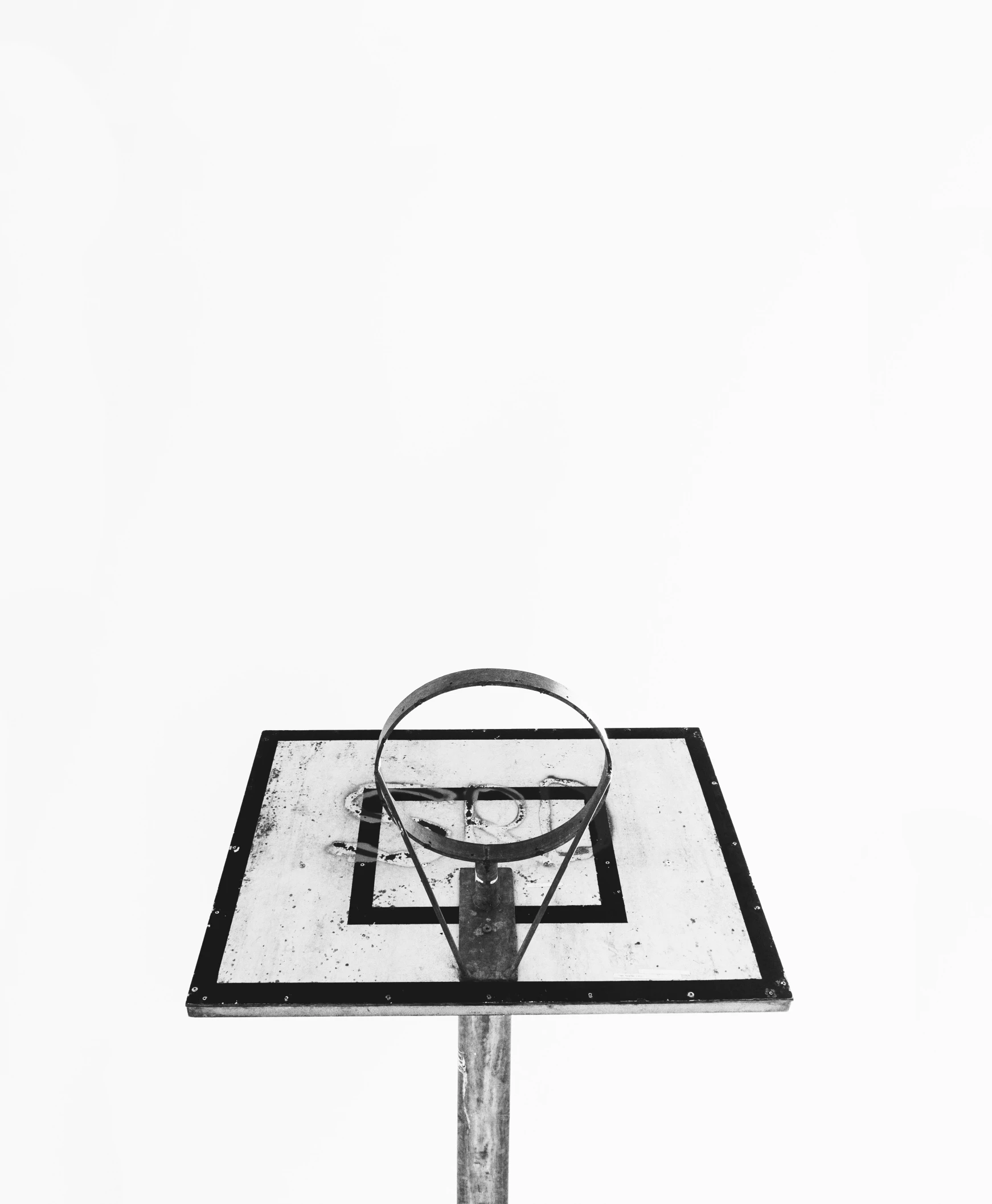 the backboard of a basketball game with a basket