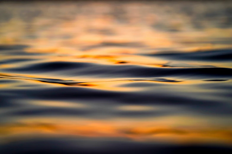 a blurry po with waves in the water