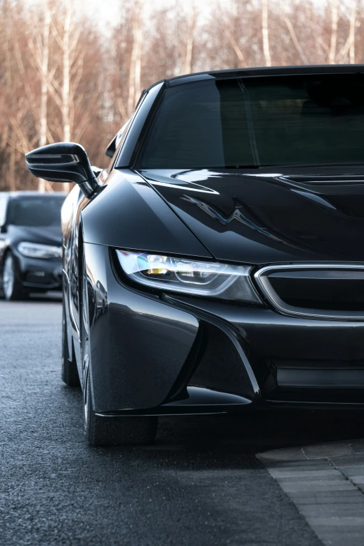 the hood of a car is shown with hood vents