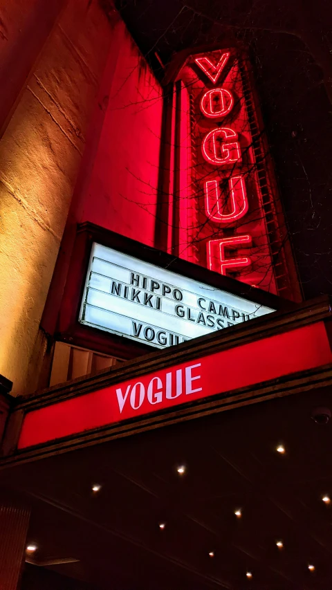 a large marquee for the entrance to the theatre