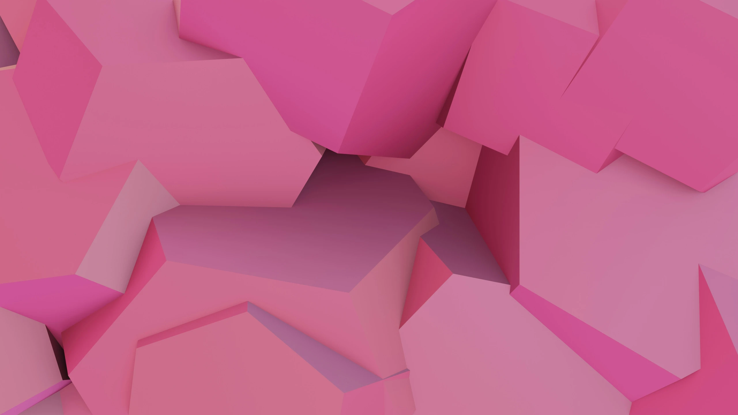 abstract pink shapes are arranged in a graphic way