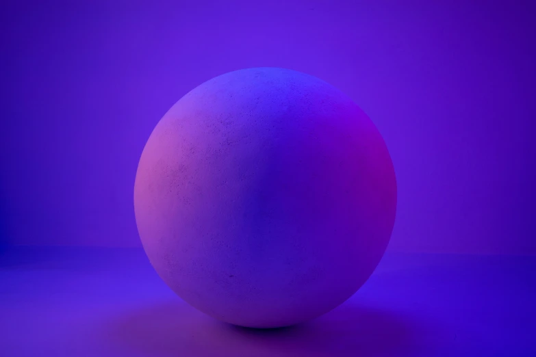 an egg is shown in an electric purple background