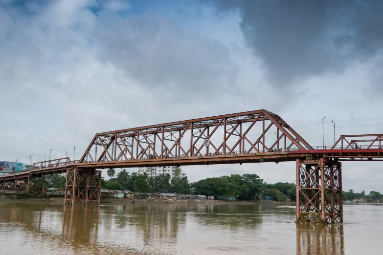 a large bridge spanning a wide body of water