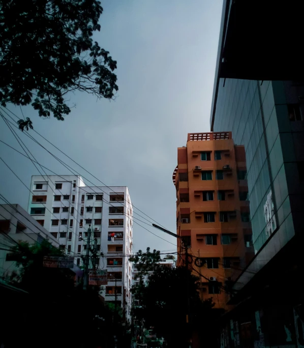 street corner with buildings in the background