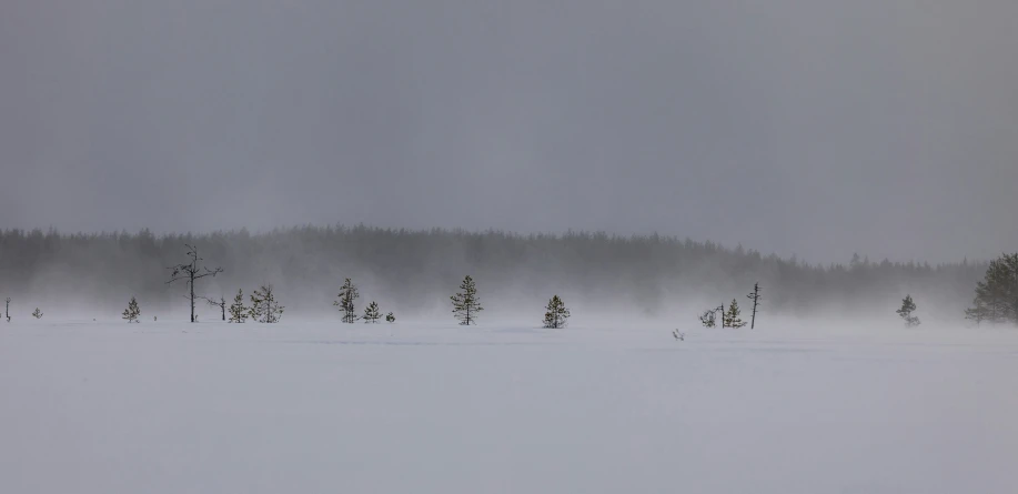 a lone snow skier walks through the snow