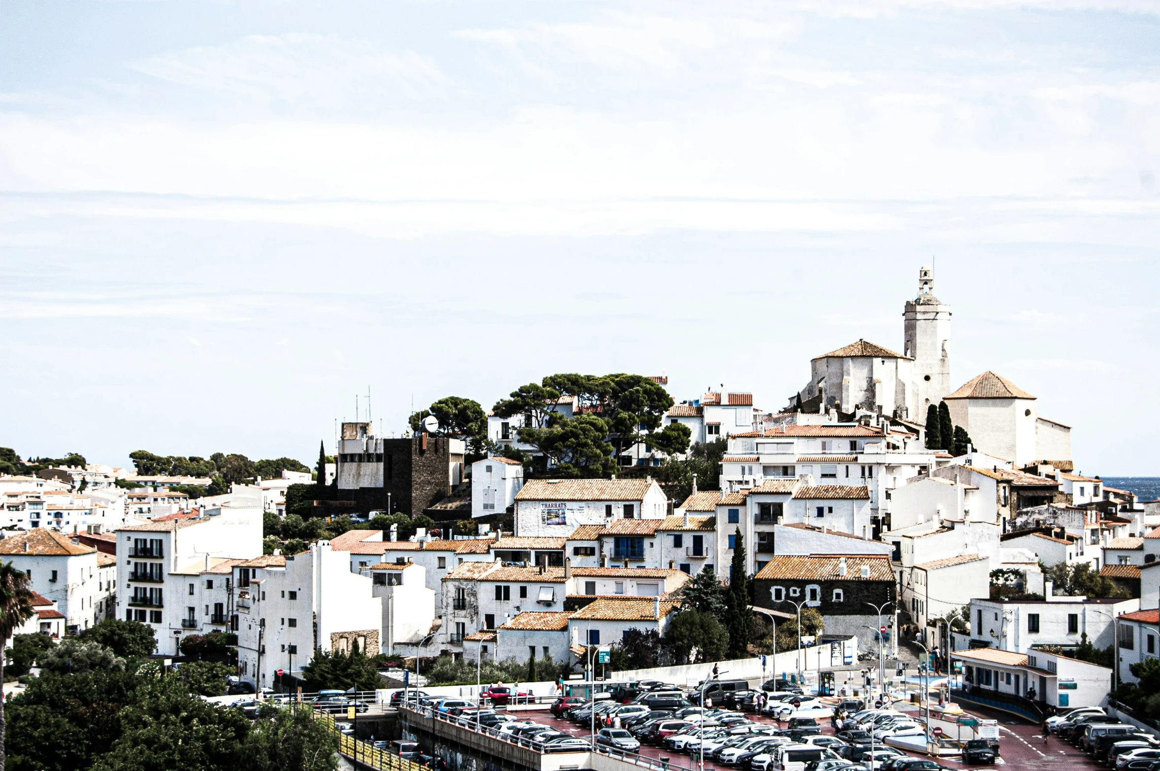 the cityscape is populated with many buildings and trees