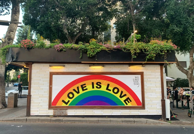 this is an image of a sign that says love is love