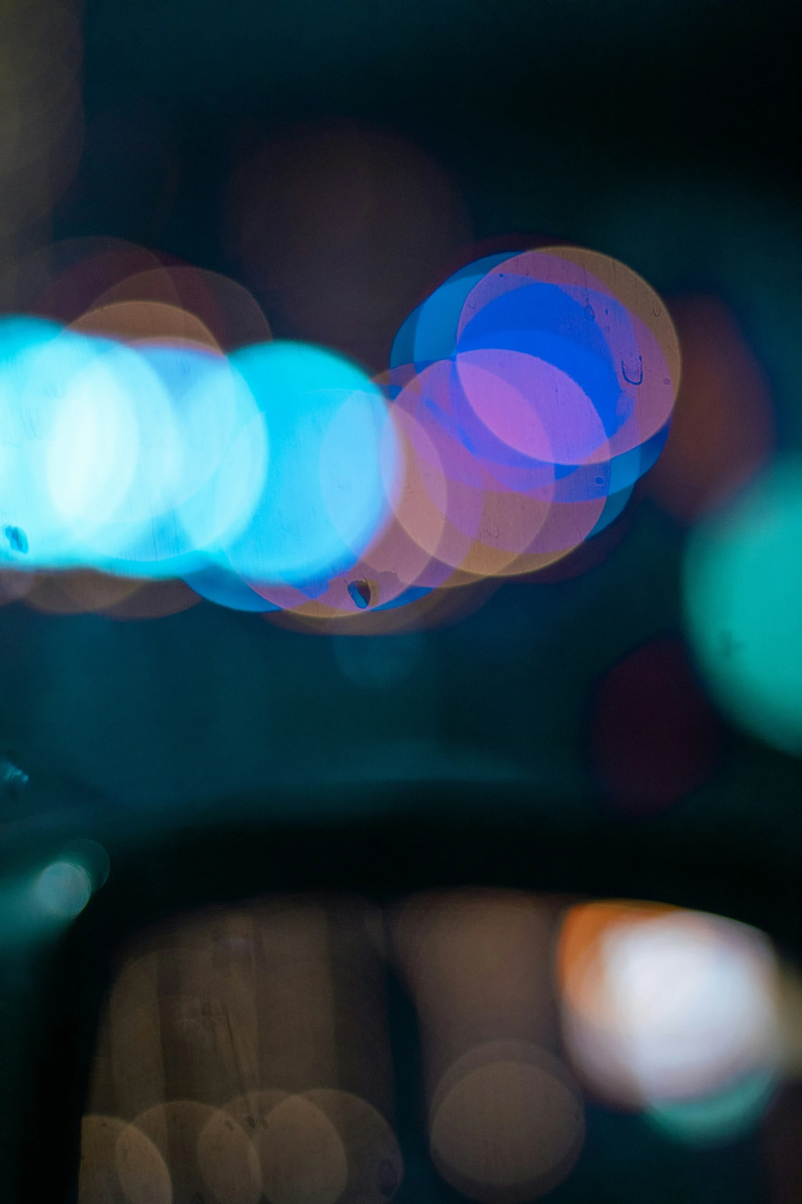 a blurred po of city lights is viewed in blur