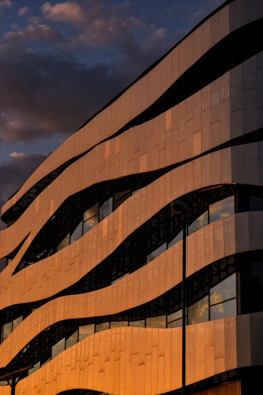 this building is designed to look like it could be a futuristic looking building