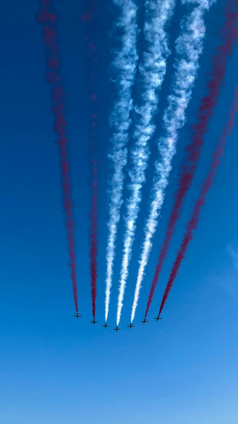 jets leave long trails of contrails in the air