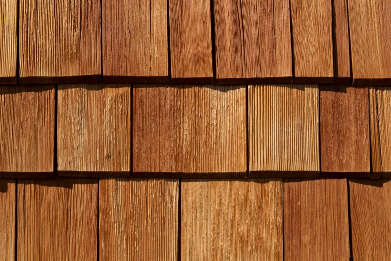 the brown wooden panels are showing their horizontal shape