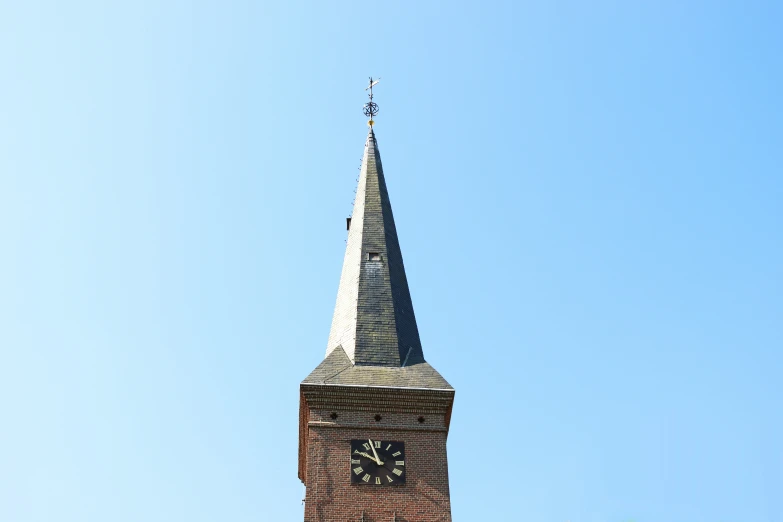 a tower is shown with a clock on it
