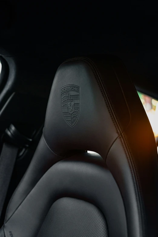 closeup of the front seat and dashboard in a car