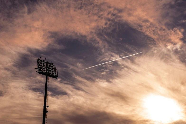 a picture of a plane on the sky