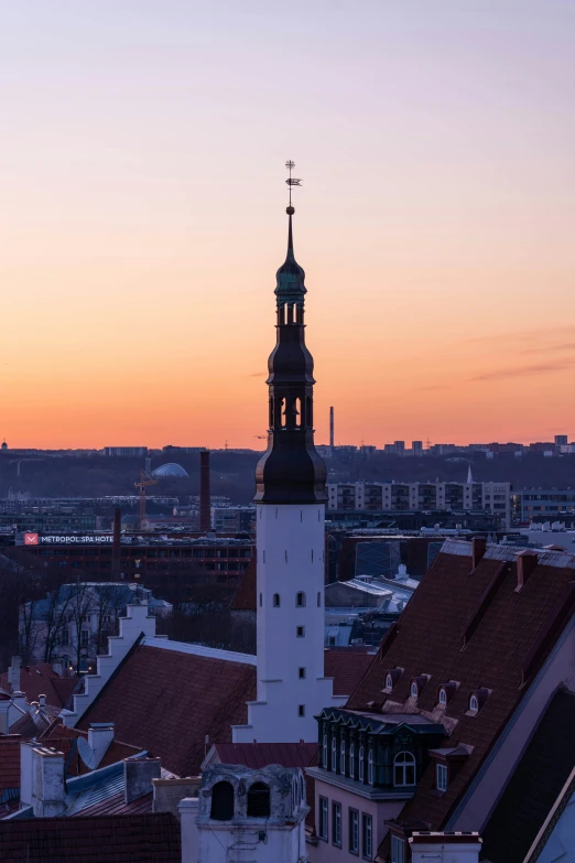 a clock tower that has been placed at the top of a building