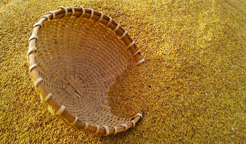 a small basket with some sort of holes in it