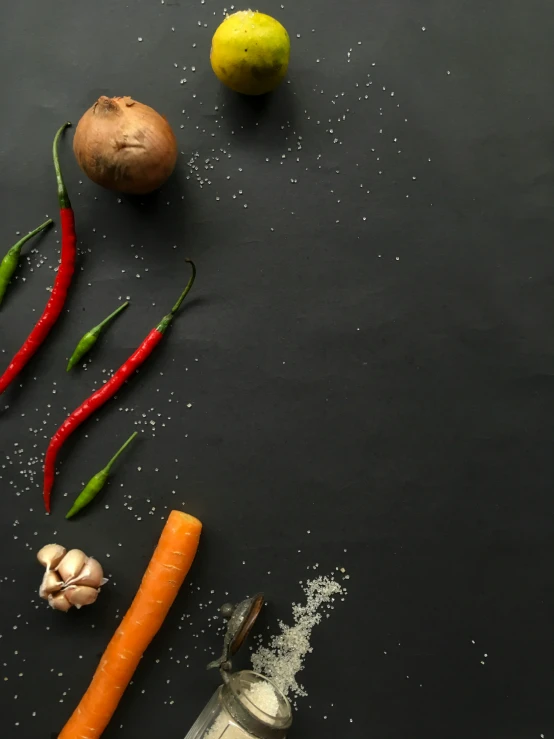 ingredients for a healthy, balanced meal displayed on a table