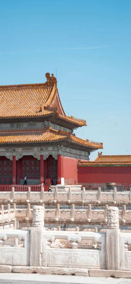 the forbidden city palace in china, a historic building