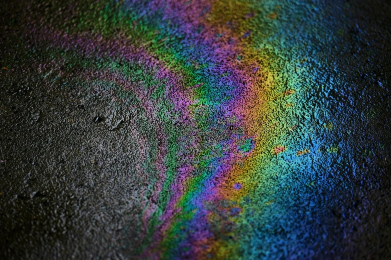 a rainbow that has been added to color