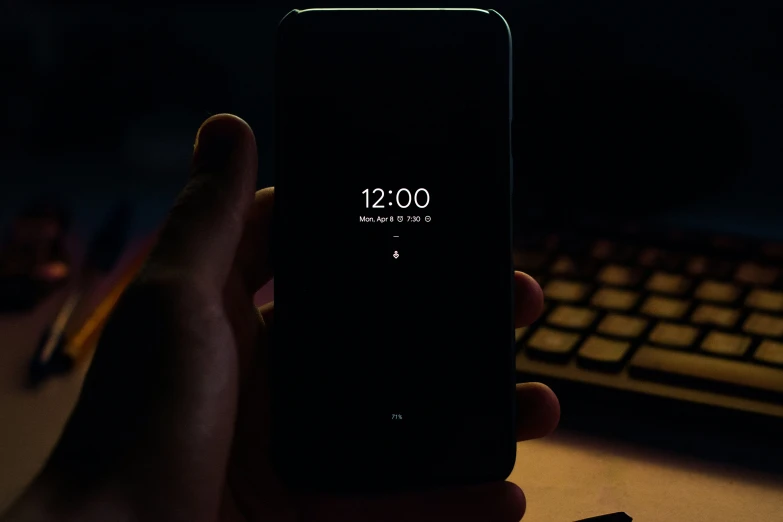 the screen of an iphone displaying an alarm clock