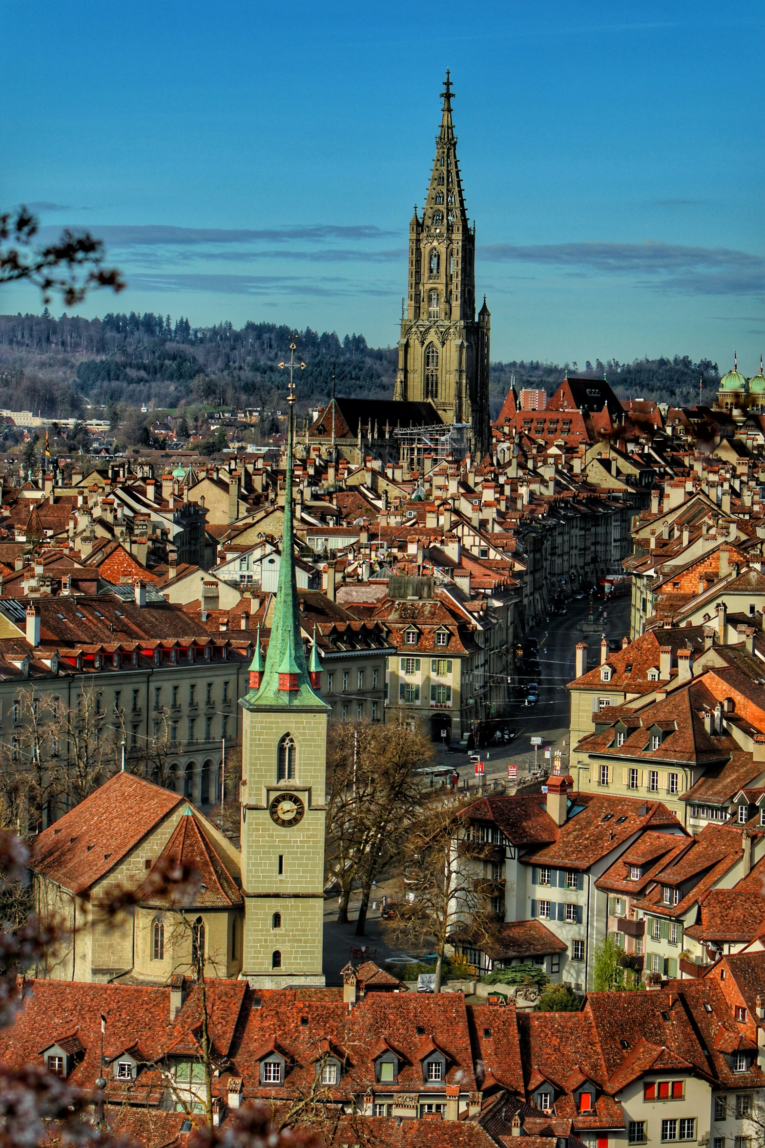 the view of a town in france is amazing