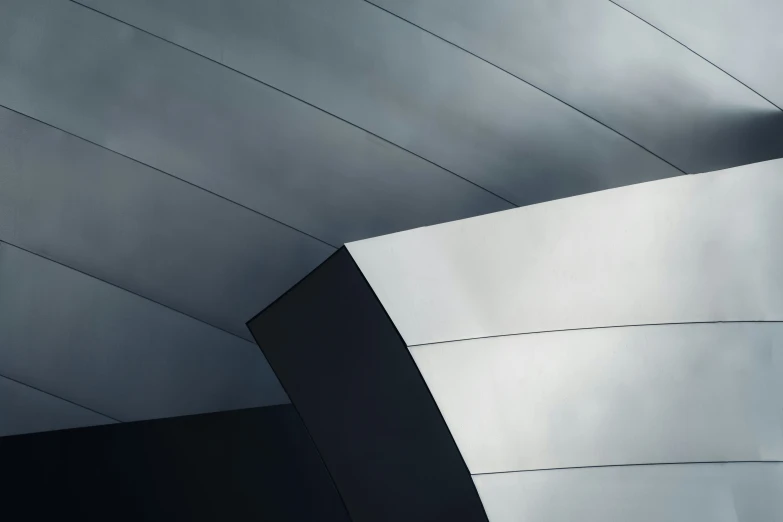 an abstract building with grey lines in the background