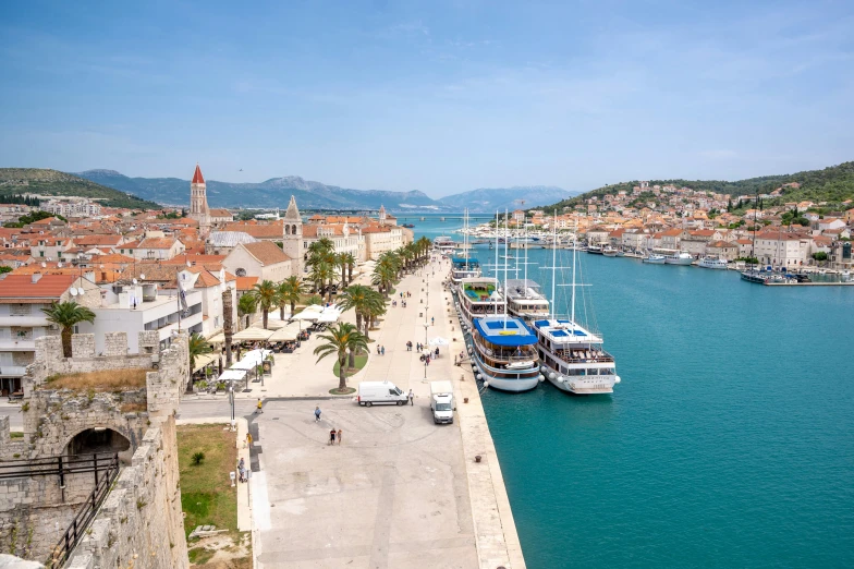 boats docked in a harbor in croatia