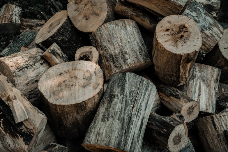 many logs have been taken from an outdoor fire place