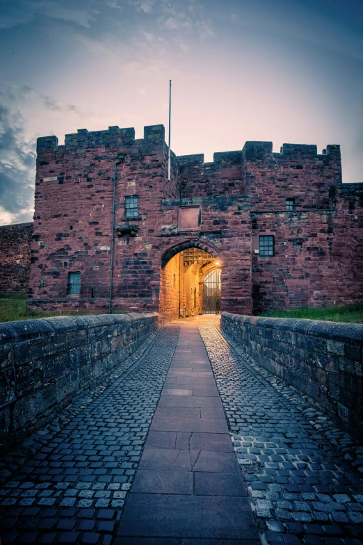 this is an image of a castle entrance