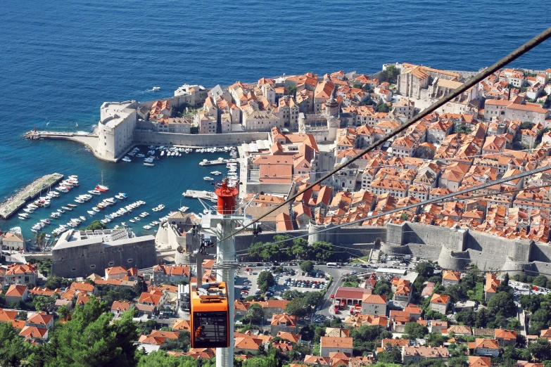 an image of a very high angle view of the sea