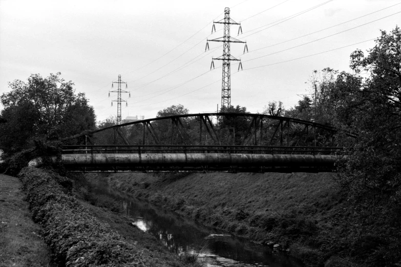 a bridge that is over some water