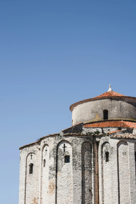 a building that has been built with a round top