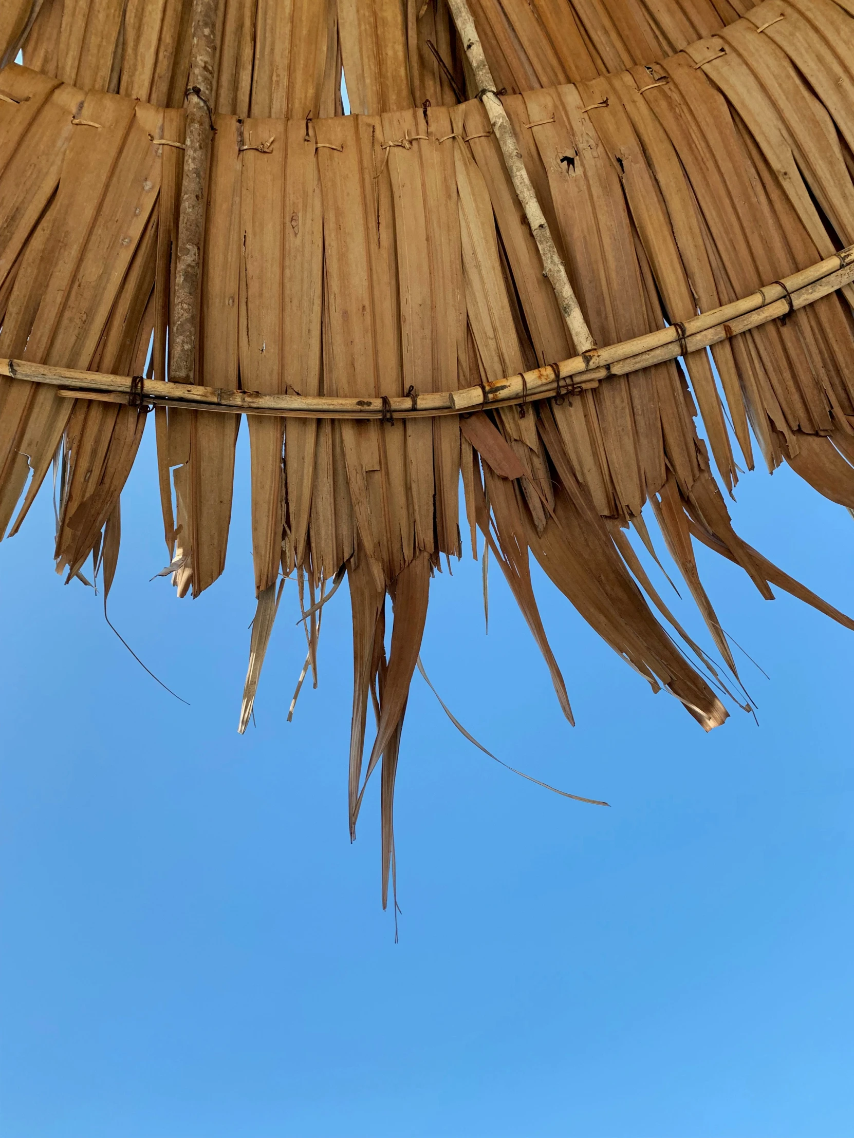 a close up of the sky and roof of a building