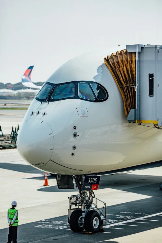 the rear end of an airplane is stopped at the gate