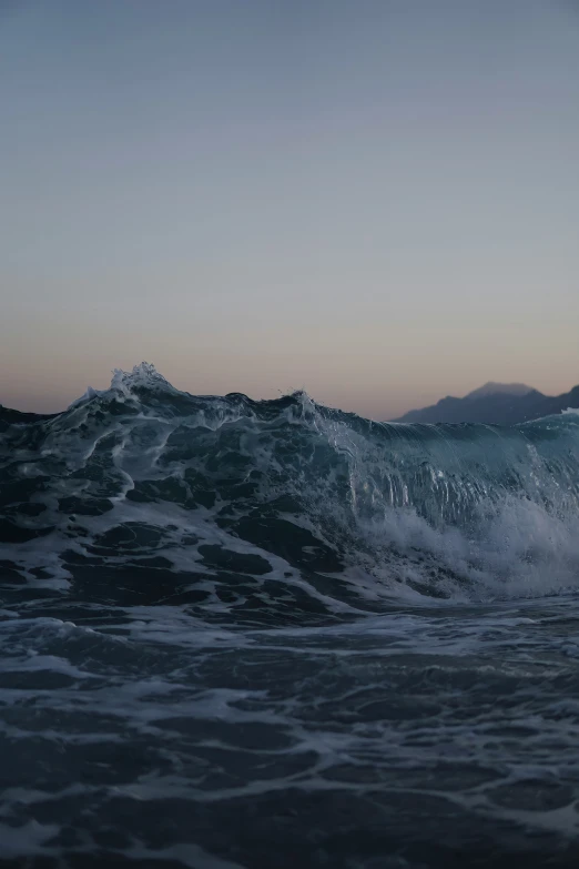 the ocean is very strong and the waves came crashing