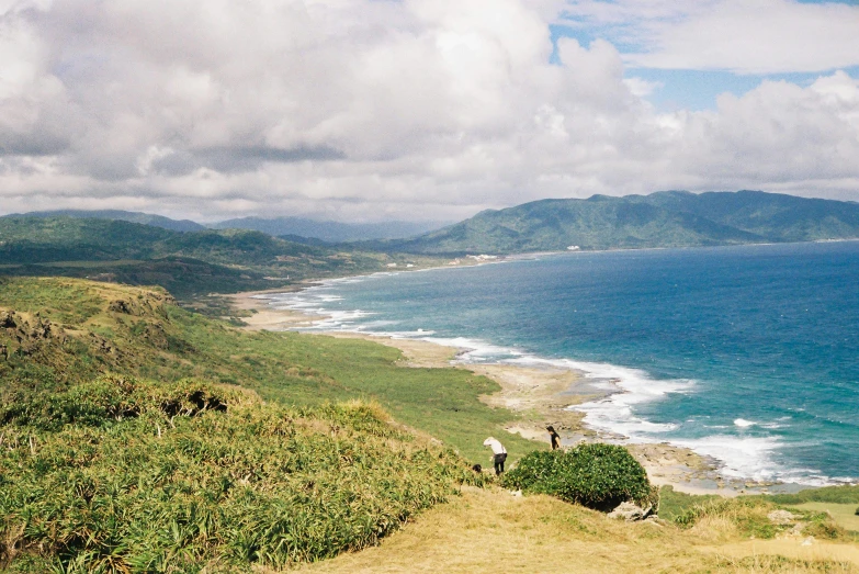 an area with many hills near the water