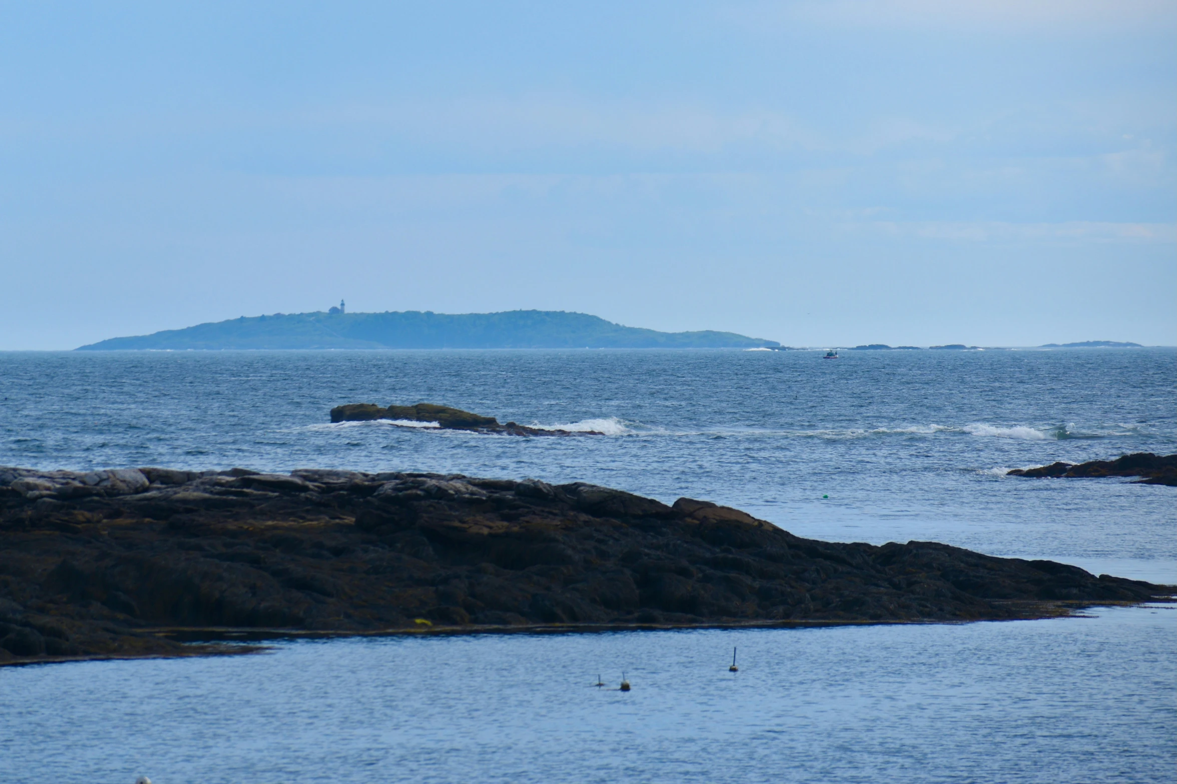 the coast is wide enough for the surf to walk up