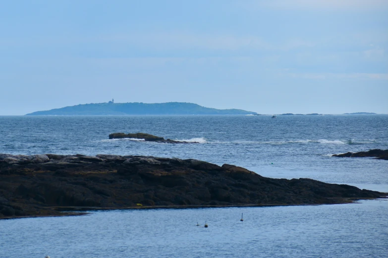 the coast is wide enough for the surf to walk up