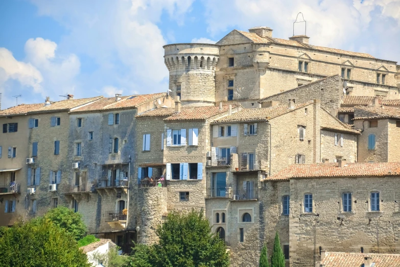 an old, stone building with tall towers