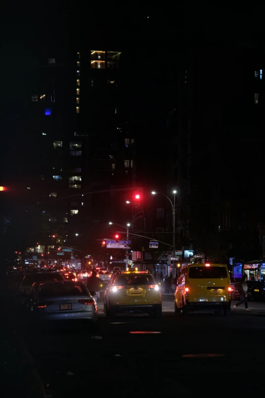 cars and trucks are travelling on an evening road