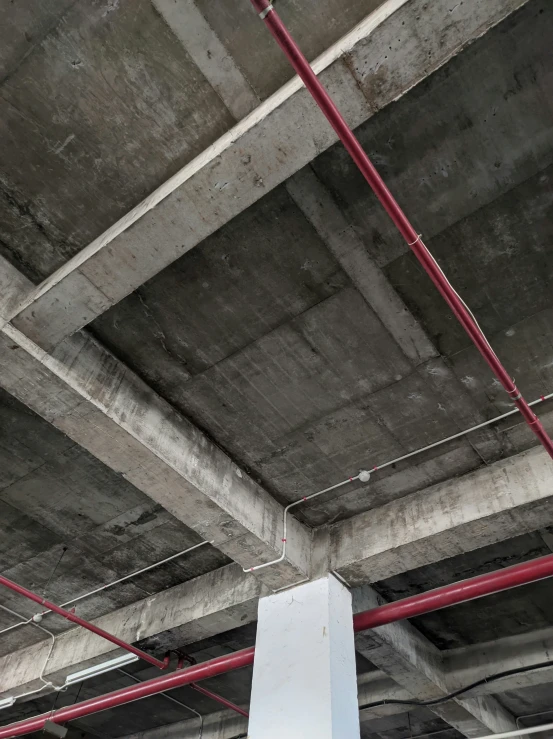 a large white object in the middle of a building