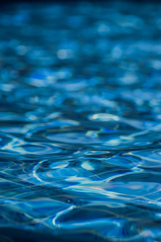 blue water with blue ripples around the edges